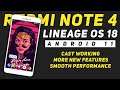 Android 11 Based LINEAGE OS 18 For Redmi Note 4 | Cast Work More Features, Smooth | Install & Review