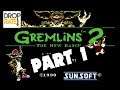 Gremlins 2 (NES) Full Playthrough Part 1 with Gregg and Jack!