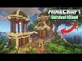 Minecraft Survival Island Transformation | Elven Base Timelapse