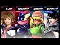 Super Smash Bros Ultimate Amiibo Fights – Sora & Co #128 Sora & Greninja vs Min Min & Bayonetta