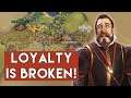 LOYALTY is PERFECTLY BALANCED in a Cramped Europe Map! || Civilization VI Experiment (Civ 6)