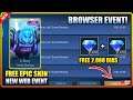 NEW WEB EVENT! FREE EPIC SKIN AND 2K DIAS | BROWSER EVENT - MLBB