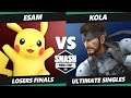 SWT NA Southeast Online Losers Finals - ESAM (Pikachu) Vs. Kola (Snake) SSBU Ultimate Tournament