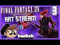 Art Stream: Final Fantasy XIV Warrior Commission - PART 3 - TenMoreMinutes Twitch VOD