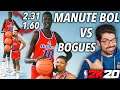 ¡El MÁS BAJO de la HISTORIA vs MANUTE BOL! - CLONANDO JUGADORES en NBA 2K20