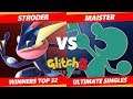 Glitch 8 SSBU - Maister (Game & Watch) Vs. K.I.A I Stroder (Greninja) Smash Ultimate Winners Top 32