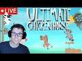 LIVE - ULTIMATE CHICKEN HORSE - Multiplayer Platform Builder - Gameplay