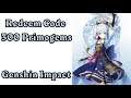 Redeem Code 300 Primogems - Genshin Impact