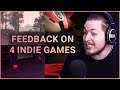 THIS... IS HOW YOU MAKE A GAME! ๐ช | Indie Game Feedback | 4 Random Indie Games | Dani Krossing