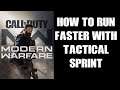 WARZONE: How To Run Faster With Tactical Sprint & Crouch Run Quicker w/ Double Time COD MW PS4 Xbox