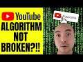YOUTUBE ALGORITHM NOT BROKEN?!! (How The YouTube Algorithm Actually HELPS You)