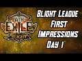 Dissapointed With Assassin - Blight League First Impressions - Day 1 Diary