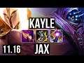 KAYLE vs JAX (TOP) | Rank 4 Kayle, Godlike | TR Master | v11.16