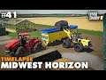 Midwest Horizon Timelapse #41 Spreading Manure & Harvesting, Farming Simulator 19