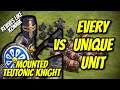 MOUNTED TEUTONIC KNIGHT vs EVERY UNIQUE UNIT | AoE II: Definitive Edition