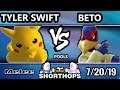 Short Hops 4 SSBM - Tyler Swift (Pikachu) Vs. Beto (Falco) Smash Melee Pools