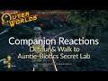 The Outer Worlds Companions React - Detour & Walk to Auntie-Biotics Secret Lab