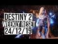 Destiny 2 Reset for 24 December 2019