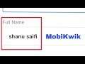 How To Change & Add Name In MobiKwik Account