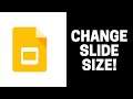 How to Change Slide Size in Google Slides