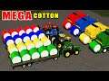 LAND OF COLORED COTTON! MAKE COLORED COTTON BALES AND EASY LOADING! | FARMİNG SİMULATOR 19