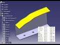How to create a curve and surface based on a table with points in CATIA v5 Generative Surface design