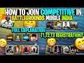 How to Join COMPETITIVE T3/T2 Scrims in Battlegrounds Mobile India | How to Register T3 Customs BGMI