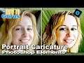 How to Make a Caricature Effect from a Photo using Photoshop Elements
