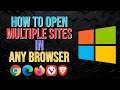 How to Open Multiple Sites in Any Browser Quickly! (Windows 10)