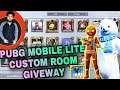 PUBG MOBILE LITE LIVE CUSTOM ROOM AND GIVEWAY || TEAM CODE JOIN || PUBG MOBILE LIVE  #pubgmobilelite