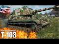 Т-103 как играют статисты WOT (Na сервер) 😎 World of Tanks лучший бой прем пт СССР