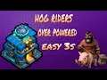EASY 3 STAR STRATEGY WITH HOG RIDERS | TH12 | CLASH OF CLANS | Riceking