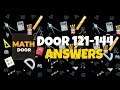 Escape Room : Math Doors Door 121-144 Answers