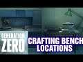 GENERATION ZERO ALL CRAFTING BENCH LOCATIONS !!