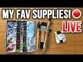 My Favorite Watercolor Supplies - LIVE! ✏️🔴
