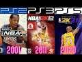 NBA 2K PlayStation Evolution PS2 - PS5 (2001-2020)