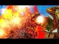 O Lendário Burning Godzilla Chegou! Vs GODZLLA de Asa (Gojira Vs Kong 12) Pai Iraptor Dinossauro ARK