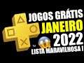 JOGOS GRÁTIS PSN PLUS JANEIRO 2022 PS4 e PS5 VAZOU TUDO E É SENSACIONAL !!!
