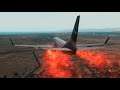 PIA 737 Belly Crash Landing Muscat Oman [X-Plane 11]