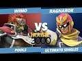 Smash Ultimate Tournament - WIMO (Ganondorf) Vs. RagnaroK (Falcon) SSBU Xeno 164 Pools