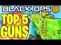 TOP 5 BEST GUNS IN BLACK OPS 4 AFTER PATCH! COD BLACK OPS 4 BEST WEAPONS MULTIPLAYER! (BO4 1.23)