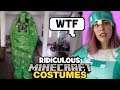 Trying On Ridiculous Minecraft Halloween Costumes...this didn't go as planned