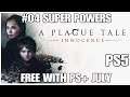 #04 Super powers, A Plague Tale Innocence, free with PS+ July, Playstation 5, gameplay