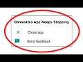 How To Fix Domestika Keeps Stopping Error Android & Ios - Fix Domestika App Not Open Problem