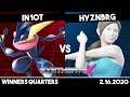 iN10T (Greninja) vs HYZNBRG (Wii Fit Trainer) | Winners Quarters | Synthwave X #20