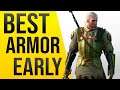 Witcher 3 - Best Armor Early Game Location - Griffin School Gear Location!
