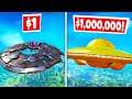 $1 UFO vs. $1,000,000 DOLLAR UFO?! (Fortnite Challenge)