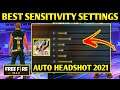 🔥Free Fire Max Best Sensitivity Settings🔥One Tap Headshot Settings In Free Fire Max🔥Auto Headshot