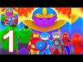 Heroes Assemble - Gameplay Walkthrough Part 1 Level 1 - 7 (Android, iOS)