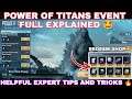 POWER OF TITANS EVENT FULL EXPLAINED | POWER OF TITANS EVENT | PUBG POWER OF TITANS EVENT